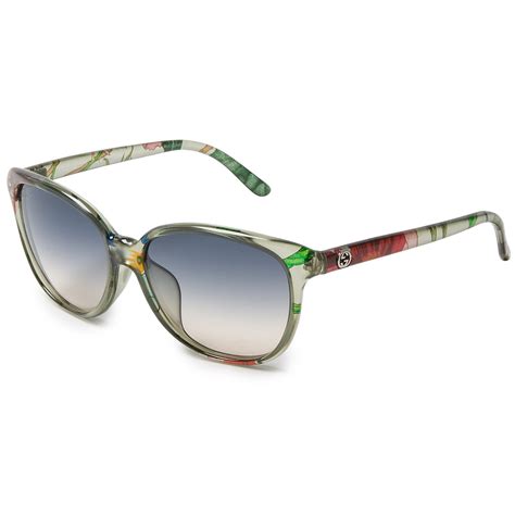 gucci floral print sunglasses